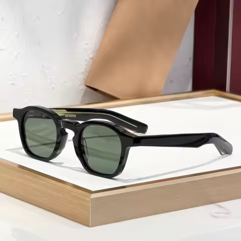 JMM Sunglasses ZEPHIRIN44 Square Unisex Handcrafted Acetate UV400 Outdoor Designer Eyewear with Luxu