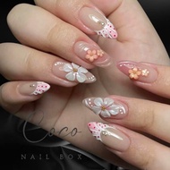 (Hottrend) Nail Box Design C312 high quality embossed flower summer nails CocoNailbox