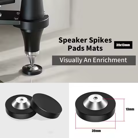 Preffair Hifi audio 4pcs / 8pcs Stainless Steel Speaker AMP DAC CD Spike Base Pad Isolation Feet 39x