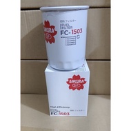 Hitachi UH-083, EX200-1/2/3/5, Sumitomo SH200, 6BG1, 6BG1T Fuel Filter FC-1503 (Sakura)