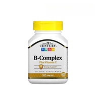 21st Century B-Complex Plus Vitamin C | 100 Tabs | Supports Energy, Metabolism & Immune Health
