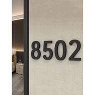 Aluminum alloy English letter number plateUnit Number Signage HDB Unit Customised Unit Sign door sig