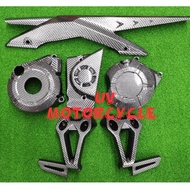 RS150R set cover carbon 4 in 1 footrest cover engine side cover sprocket cover chain cover RS150 hon