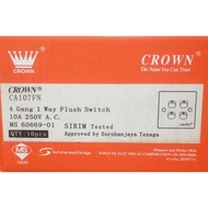 CROWN 4 GANG SWITCH SIRIM