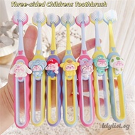 ღ Three-sided Childrens Toothbrush 3 To 12 Years Old Kids Soft Bristle Cute Girl Toothbrush Teeth Wh
