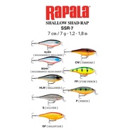 LURE RAPALA SHAD RAP SHALLOM RUNNER BAIT/ SSR-07/ RAPALA LURE RAPALA