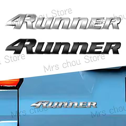 3D ABS Plastic Car Styling 4Runner Logo Emblem Body Side Badge Rear Trunk Decor Sticker For Tundra T