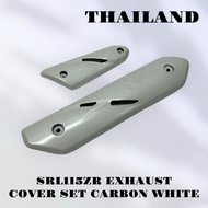 SRL115ZR CARBON WHITE EXHAUST COVER SET
