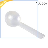 ⭐BETL⭐100pcs 1g White Plastic Measuring Spoon Gram Scoop Food Baking Medicine Powder