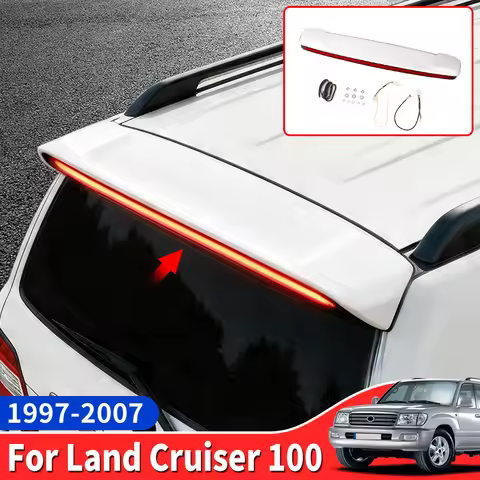 Toyota Spoiler Land Cruiser For 1997 2007 Toyota Land Cruiser LC100 100 FJ100 Rear Trunk Spoiler LED