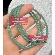 Lam Ngoc Jadite Necklace 7A Clear Material Size 4.8mm Svip Inspected Goods