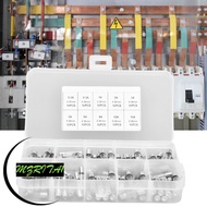 MARITA1 100PCS Fast Blow Fuses, Storage Box 0.2A 0.5A 1A 2A 3A 5A 8A 10A 15A 20A Glass Fuse Kit, Pra