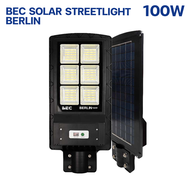 BEC โคมไฟถนนโซลาร์เซลล์ LED 30w 50w 100w 200w 300w รุ่น BERLIN Solar Streetlights พร้อมขายึด+รีโมท I