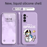 Casing Samsung A05S A15 A25 A35 A55 5G 4G molly astronaut phone case silicone protective cover