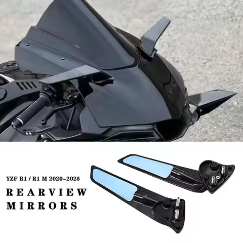 Motorcycle Stealth Mirrors for YAMAHA YZF-R1 YZF-R1M 2020-2025 Accessories Adjustable Rear Mirror YZ