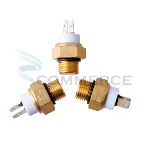 Motorcycle Electric Radiator Coolant Fan Water Temperature Thermostat Switch M16*1.5MM Temp Sensor 6