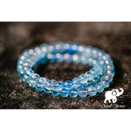 Soul Stone Natural Crystal #Velcro Blue (with Black) Aquamarine #Brushed Aquamarine #Aquamarine Mult