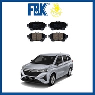 FBK Disc Brake Pad Rear - Perodua Alza 2022