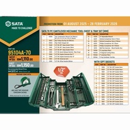 (FREE GIFT) SATA Cantilever Mechanic Tool Chest Set 70pcs Includes 95104A-70-6 (6PT) 95104A-70 (12PT