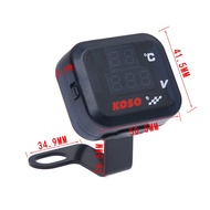 Volt Meter Koso 3 in 1/Voltmeter 3 in 1 Koso Usb Anti Air Original/Voltmeter 3in1 Charger USB 2A Bre