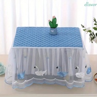 ELLSWORTH Microwave Dust Cover, Rectangle Yarn Edge Oven Cover, Household Dust Proof Insulated Breathable Tablecloth Kitchen Appliances