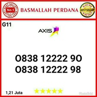 Nomor Cantik AXIS 11digit kwartet 2222 0838 12222 90 RG012 1256