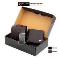 EMO No.2 belt + wallet set | Anh Tho Leather | Imported Nappa leather