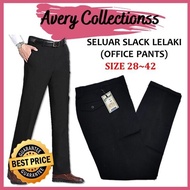 MEN OFFICE PANTS SIZE 2842 / SELUAR SLACK LELAKI / SELUAR KERJA LELAKI / MEN FORMAL PANTS SIZE 2842 