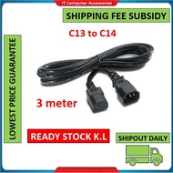 3M Power Monitor Cord Extension Cable C13 Male to C14 Female