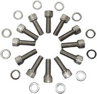 Z Whip SBC Stainless-Steel Exhaust Header Bolt Kit 1” 3/8-16 Bolts Compatible with Chevrolet V8 Smal