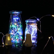 3V 6W 1m 10LED Wine Bottle Lights with Cork Starry Fairy Light Creative Copper Wire String Bottle Stopper Atmosphere Lamp IP65 Water Resistance Outdoor Decor Patio Garden Decor