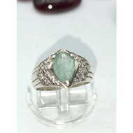 cincin perak 980 zamrud colombia