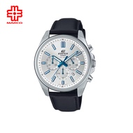 Casio Edifice EFV-650L-7AV Black Leather Band Men Watch