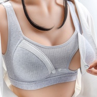 Nursing Pregnant Woman Feeding Underwear Wireless Push up Cotton Anti-Sag Bra Front Buckle Bra Pregnant Thin