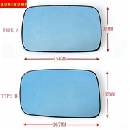 Car Wide Angle Blue Heated Mirror Glass for BMW Type A ( BMW 3 ,5 , 7,E30 E32 E34 E36 )  Type B (BMW
