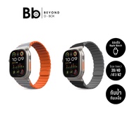 Mutural Apple Watch Strap Series 6 7 8 9 (38/40/41mm) XuanSe Grey Orange By BB Beyond D-Box