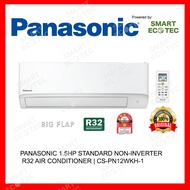 Panasonic 1.5hp Non Inverter Aircond CS-PN12WKH &amp; CU-PN12WKH Panasonic R32 Non Inverter Aircond Air Conditioner