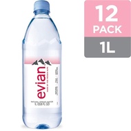 French imported bottled water Evian water [1.0Lx12 pet]
