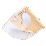Bird Breeding Box Side Open Bird House for Cage for Budgie Conures Lovebirds clear