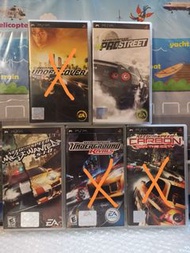 Psp Need for speed Undercover Prostreet / Most Wanted / Underground Rivals / Carbon Own the city （全部