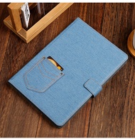 Leather Protective Case for iPad Ninth Generation Eighth Generation 10.2 Inches A2377 with Buckle De