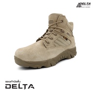 รองเท้า DELTA ข้อสั้น รองเท้ายุทธวิธีทหาร รองเท้าเดินป่า รองเท้าหนังหุ้มข้อ สไตล์ Tactical ผ้า Cordura มีซิปด้านข้าง