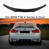 For BMW F36 Spoiler Carbon Fiber 4 Series 4 Door Gran Coupe F36 M4 style Spoiler 2014- UP 420i 420d 