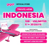 giga! Indonesia Travel eSIM 1GB - Unlimited | 5 - 30 Days