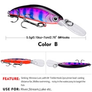 Umpan Minnow Casting Sinking 5.5g 7cm Umpan Ikan Lure Mini Proberos 5 Gram Deep Ultralight Murah