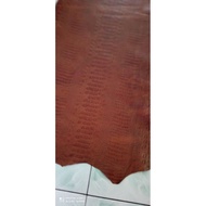 Crocodile Pattern Cowhide Sheet Size 5 feet (1 feet: 25cm X 25cm)