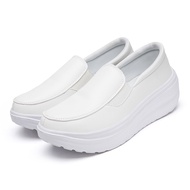 NEW Women Soft LeatherSlip-On Nurse Shoes Wedge Causal Shoes