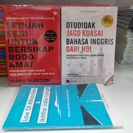 Paket 3 buku sebuah seni untuk bersikap bodo amat, otodidak jago kuasa