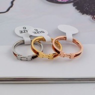 Hermes 愛瑪仕琥珀H戒指