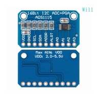 Will Low Power 16 Bit 4 Channel ADC Adapter I2C Module ADS1115 ADC Analog Digital